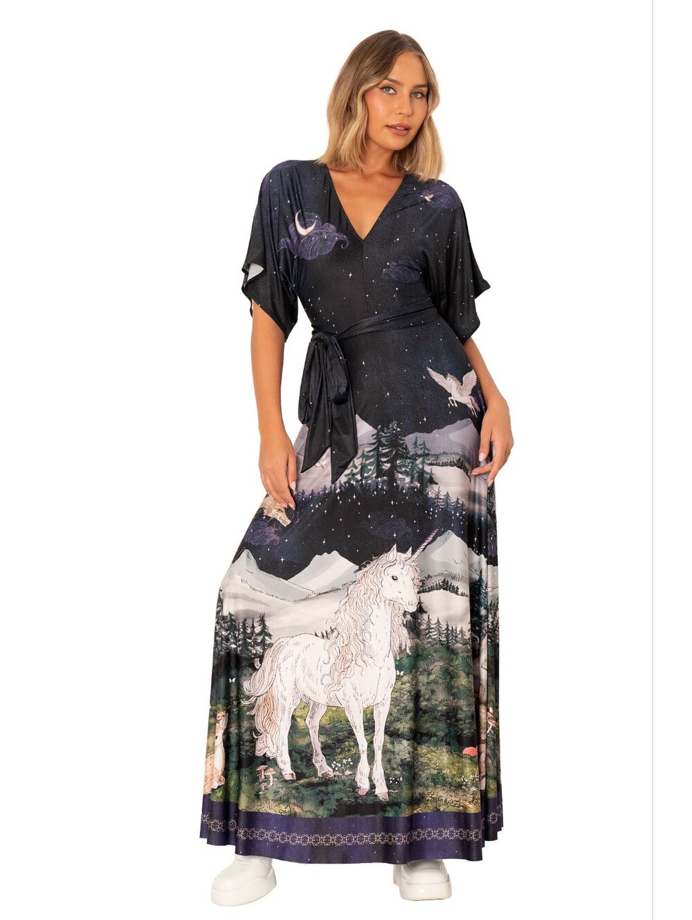 Blackmilk Enchanted Kimono Maxi Dress- Limited